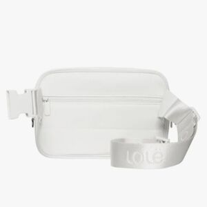 NWT Lole Unisex Versatile White Cream Belt Bag Fanny Pack Crossbody